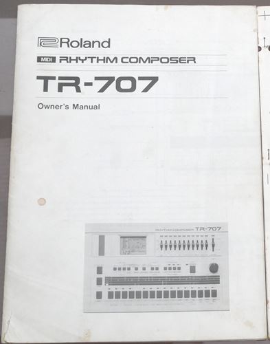 Roland-TR-707 Owner's Manual, etc